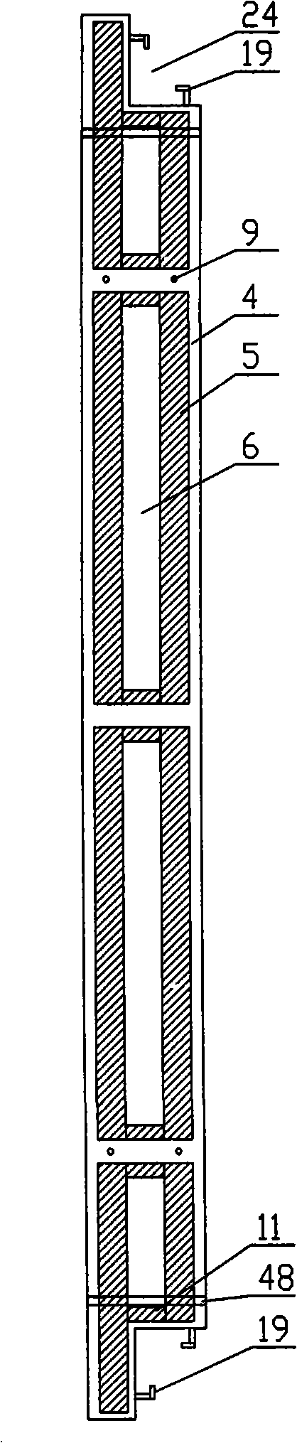 Light energy-conservation large-module combined exterior wall and method of manufacturing the same