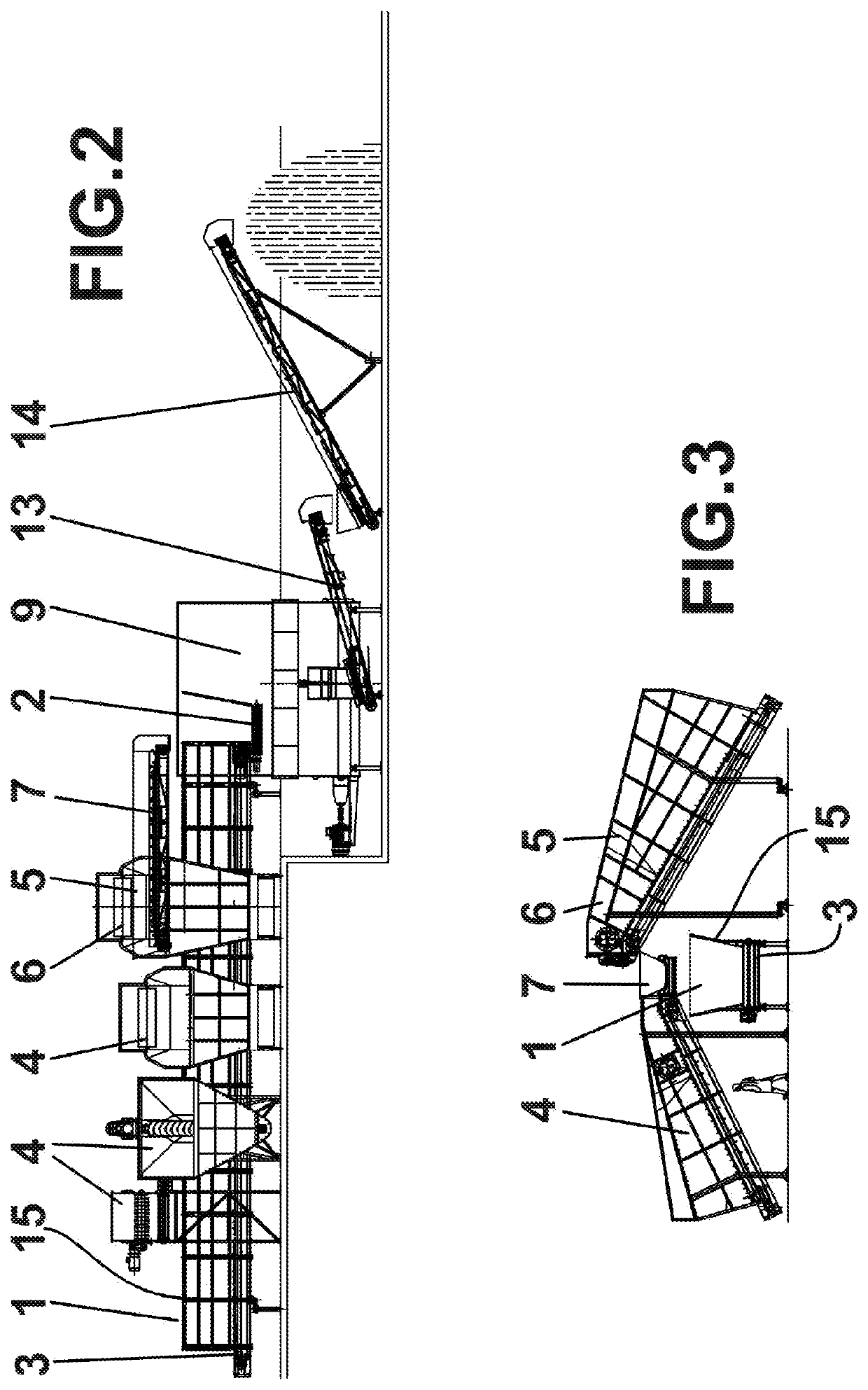 Static plant for preparing feed mixes for ruminant livestock