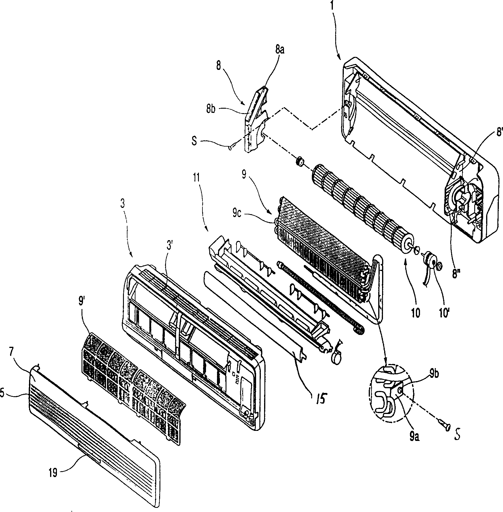 Flow guide plate structure of air outlet of air conditioner