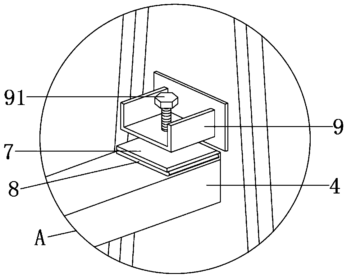 Combined type flat-plate glass transportation frame