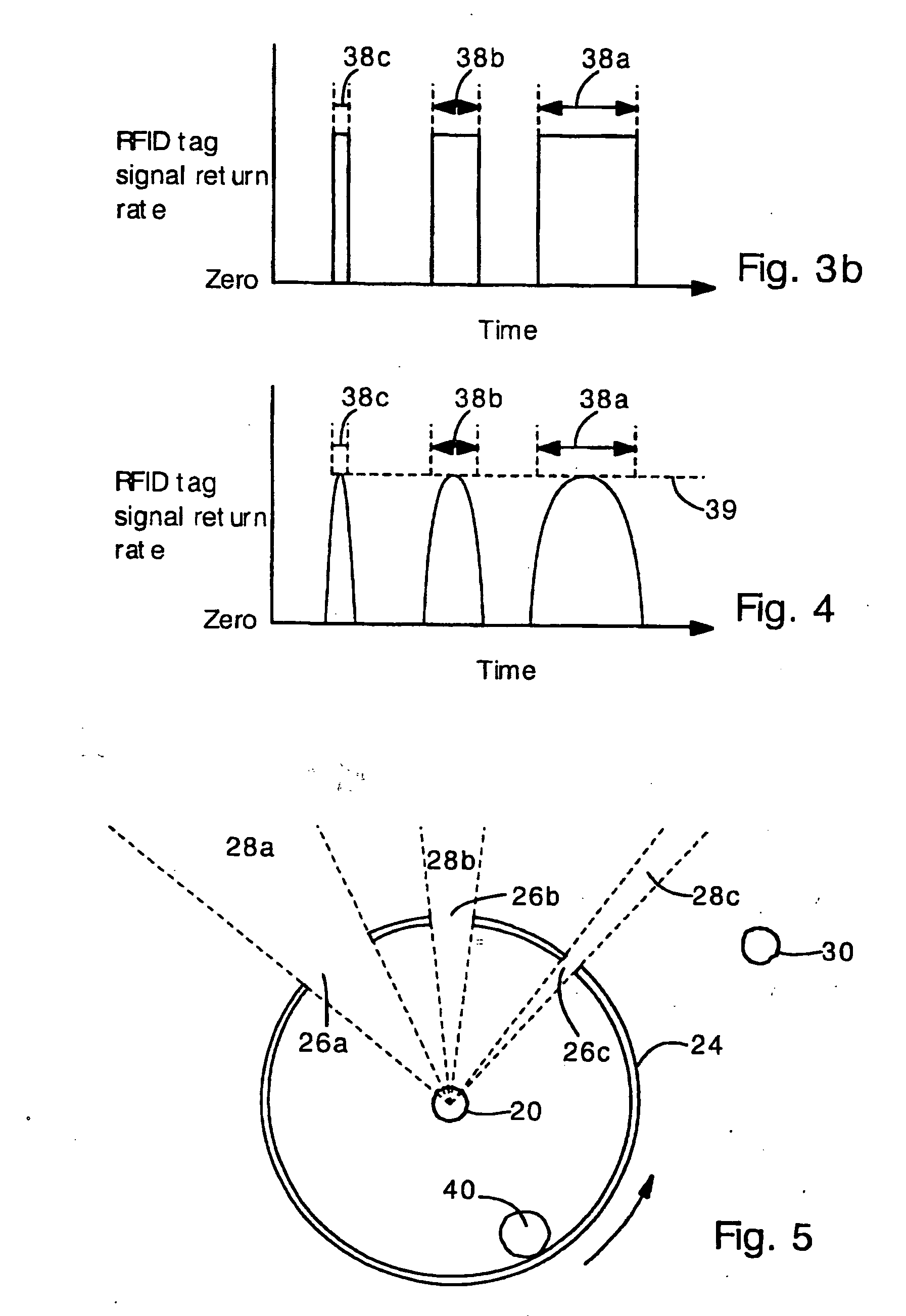 RFID reader having antenna with directional attenuation panels for determining RFID tag location