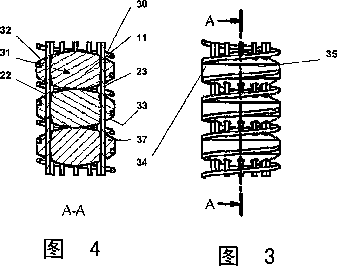 Robotic arms with coaxially mounted helical spring means