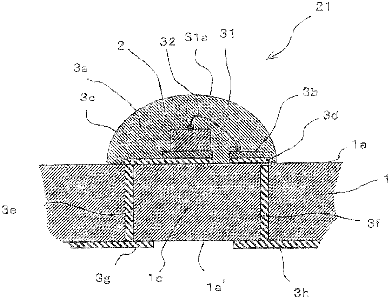 Ceramic substrate for mounting luminescent element