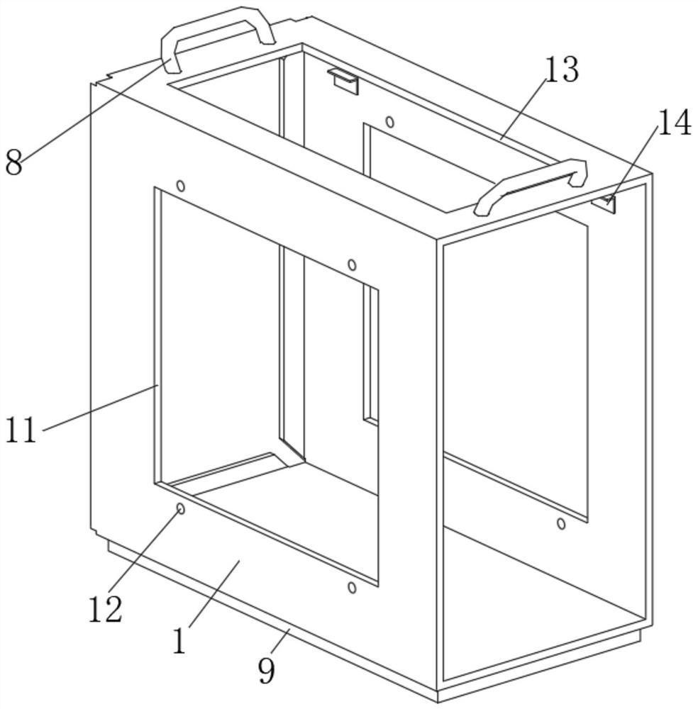 High-heat-dissipation computer case shell based on thermal expansion and cold contraction