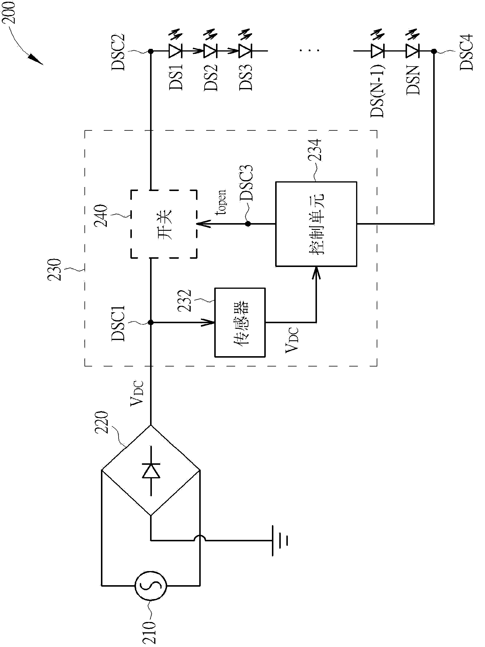 Light-emitting diode control circuit