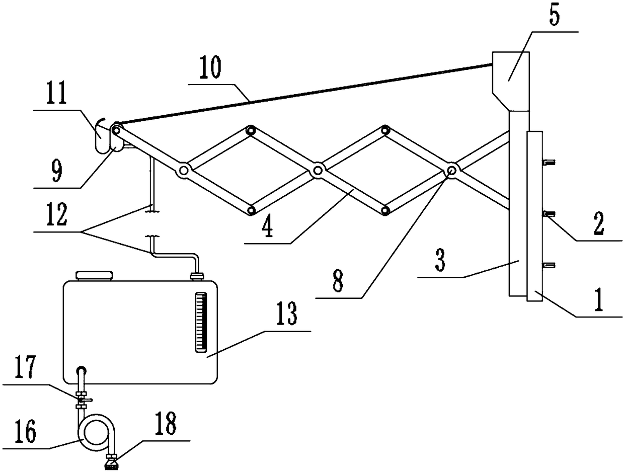 Multifunctional sunshade device for balcony architecture