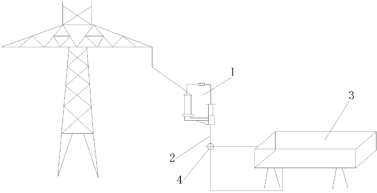 Unmanned aerial vehicle charging platform based on power transmission tower