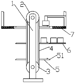 Automatic material collecting device for box-packed bean curds