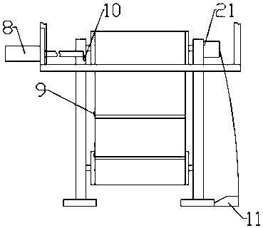 Automatic material collecting device for box-packed bean curds