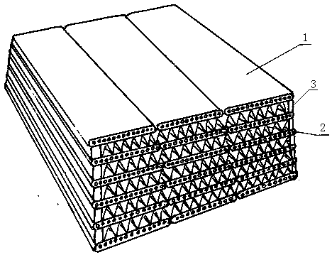 Counter flow type heat exchanger provided with flat tubes