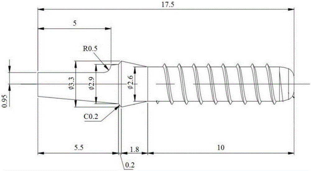 Superfine crystal pure titanium oral micro-implant and preparation method thereof