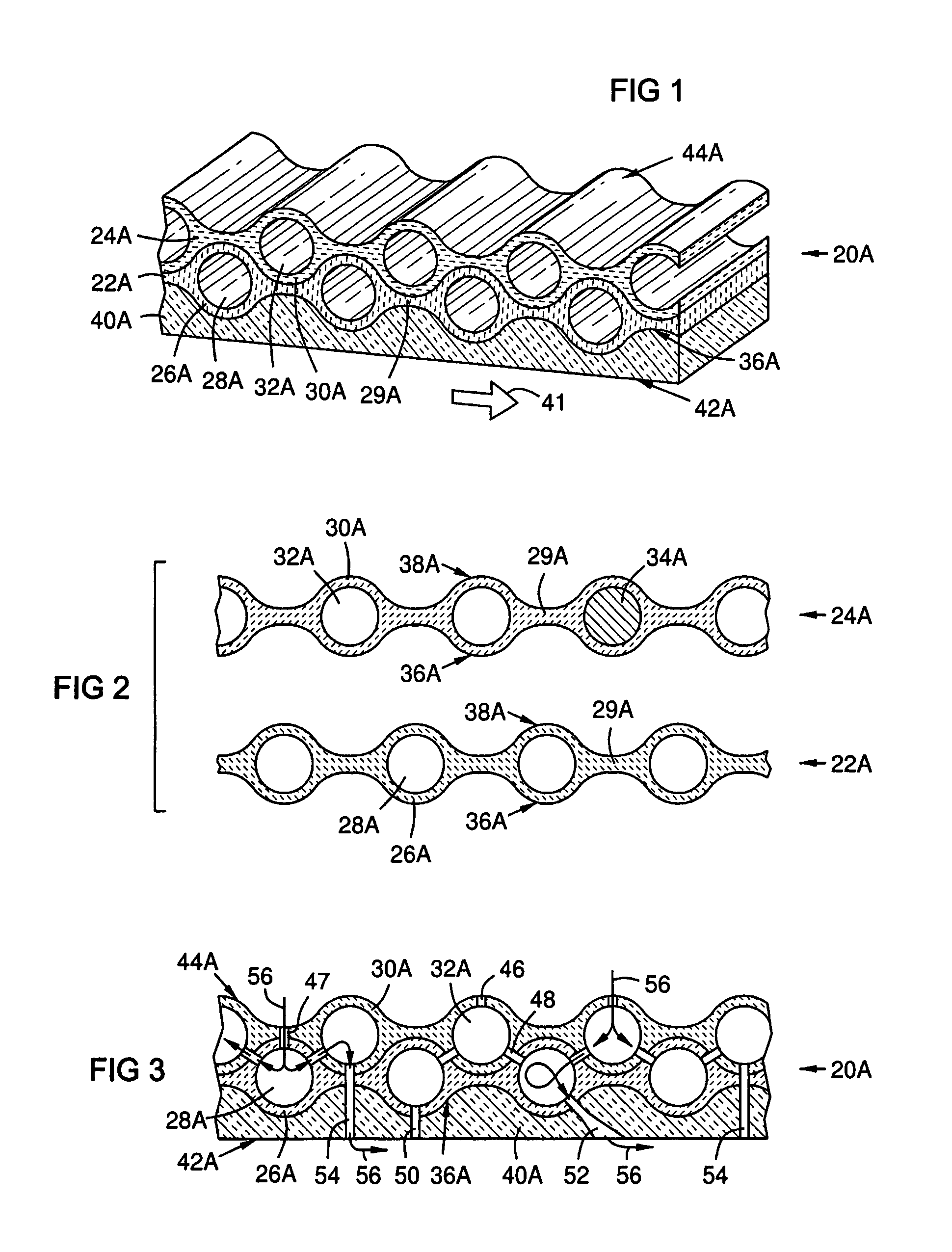 CMC wall structure with integral cooling channels