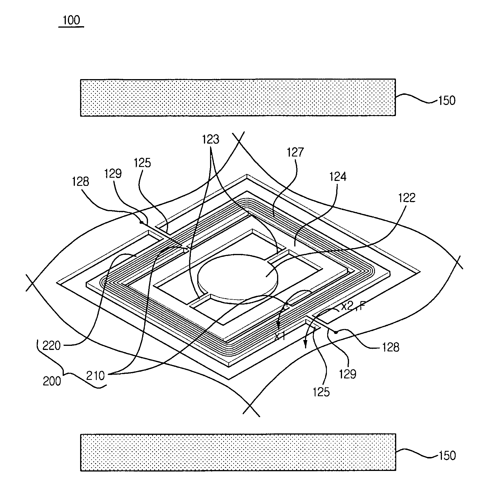 Actuator comprising mechanic filter