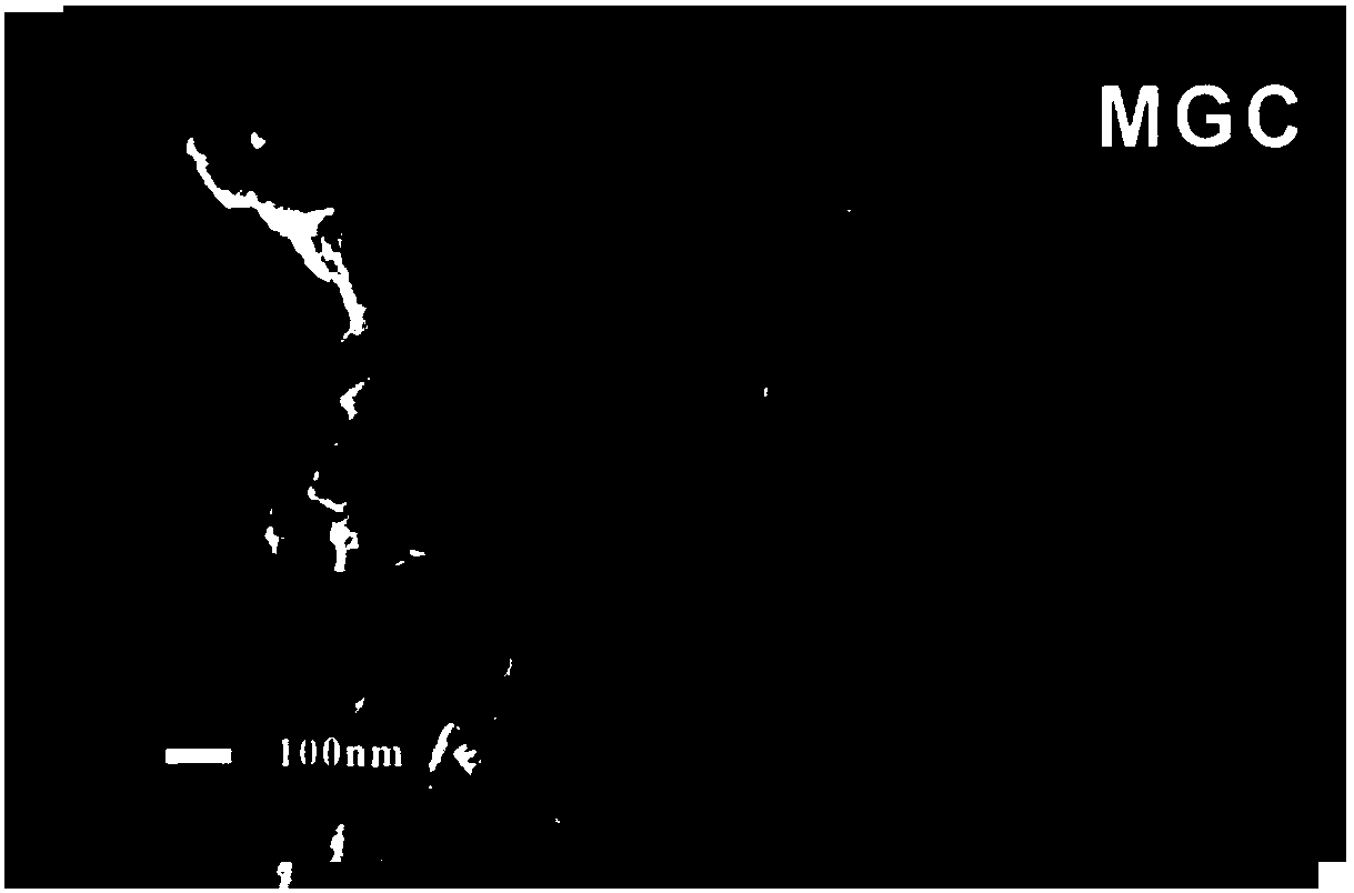 Magnetic graphene oxide-chitosan composite material as well as preparation method and application thereof