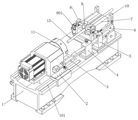 A kind of pitch control mechanism for steel bar thread processing machine