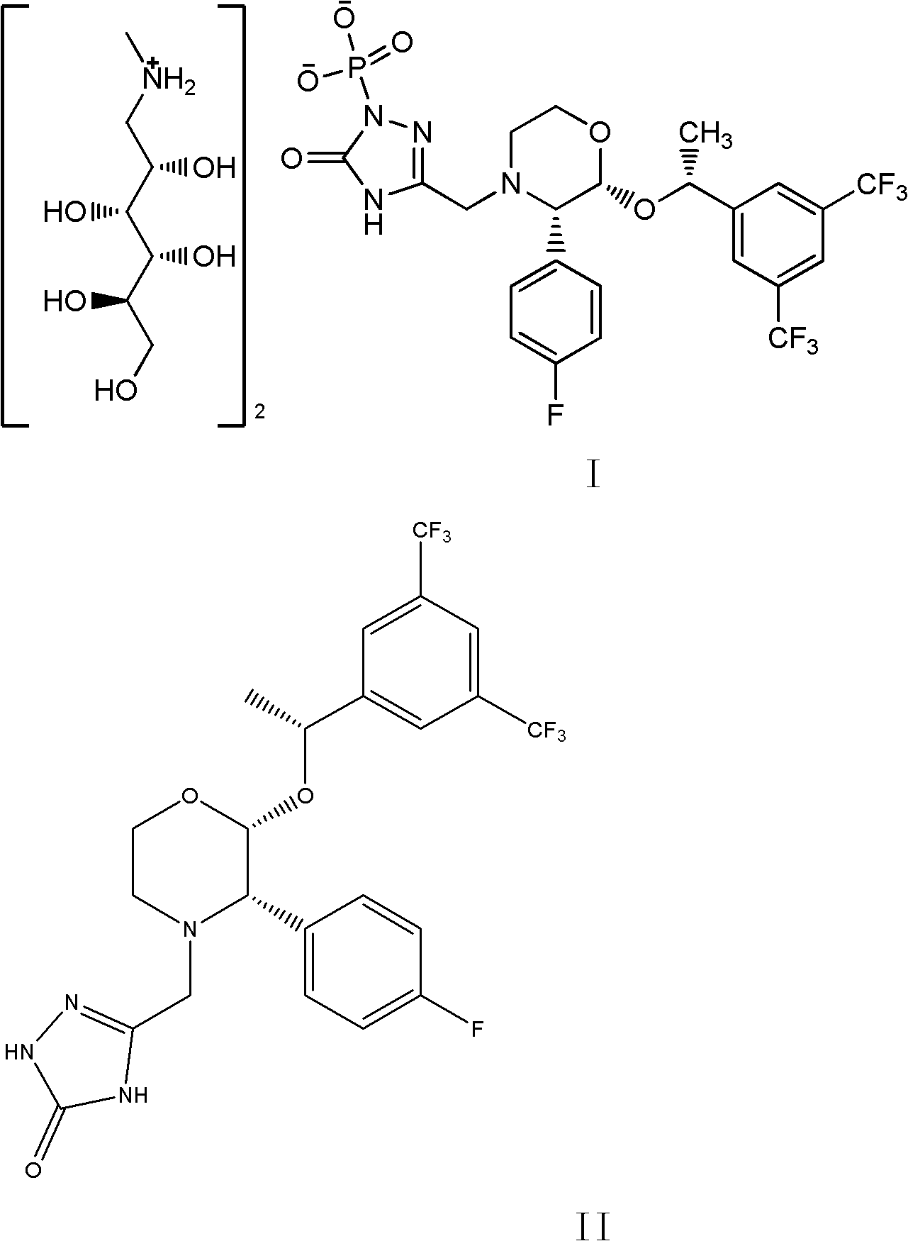 Preparation method of fosaprepitant dimeglumine