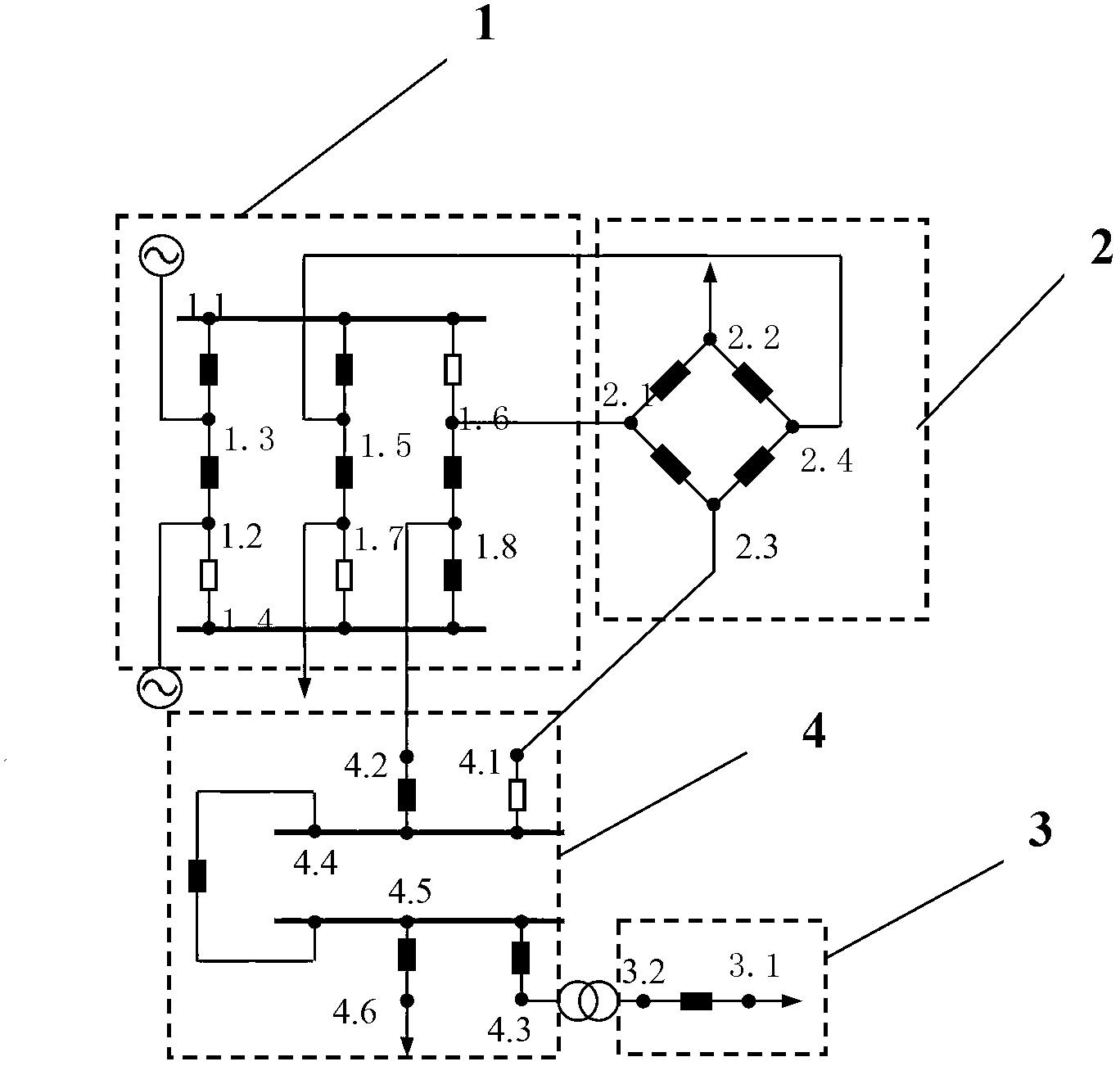 Network topology analytical method using matrix method