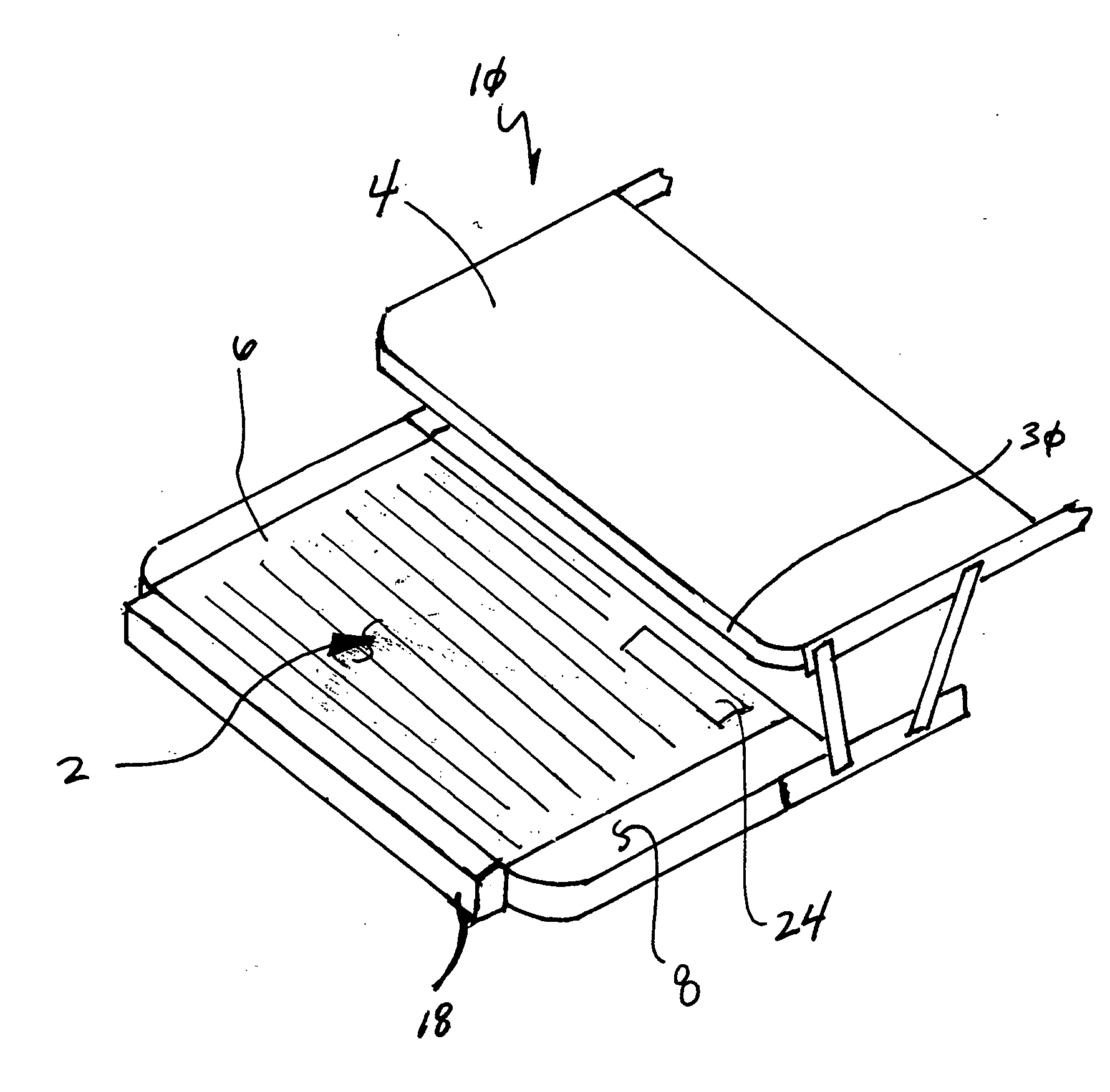 Lighted step for a recreational vehicle