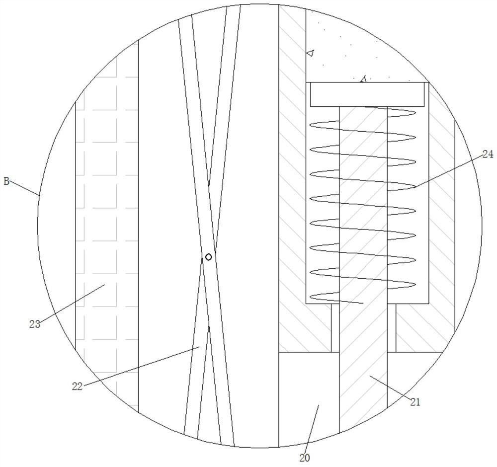 Pre-tightening assembly for preventing goods from overturning in large luggage