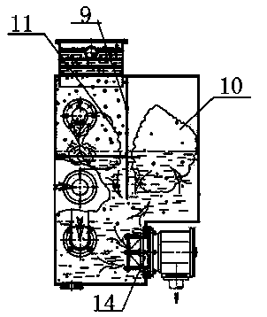 Diesel engine external-cycle oil tank structure