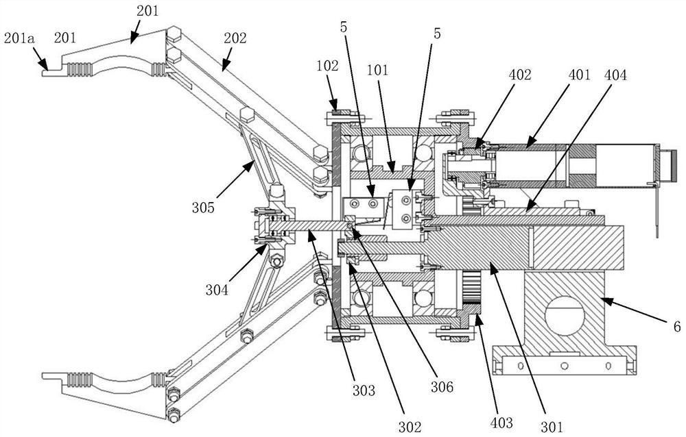 A continuous rotating multifunctional three-finger mechanical gripper