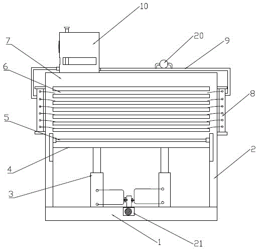 Environment-friendly energy-saving heating system for hot press