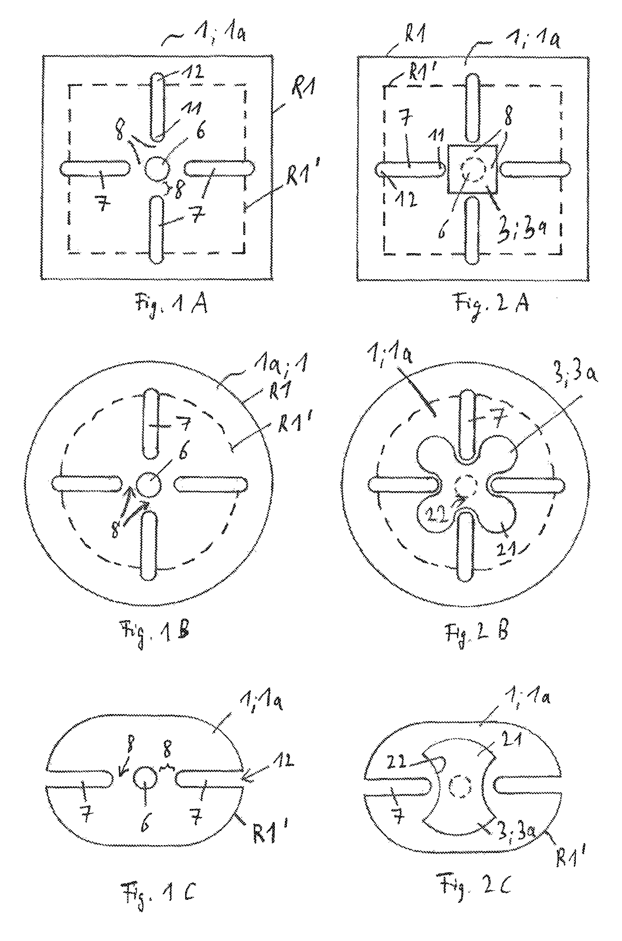 Pressure compensation label for sticking to a surface, and method