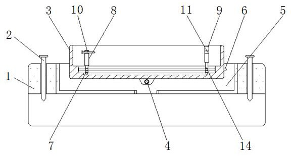 Lightning rod installation structure for communication tower