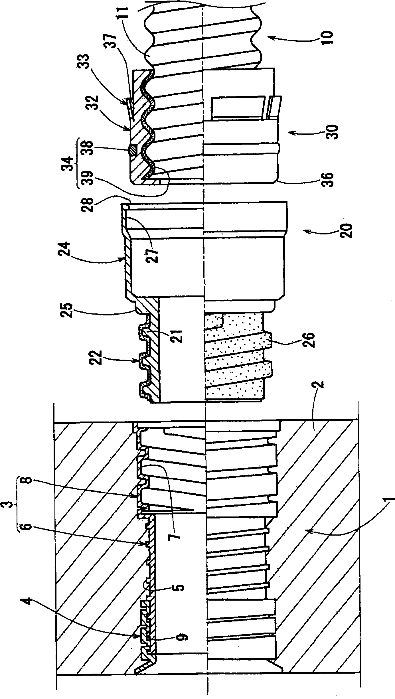 Pipe connection structure