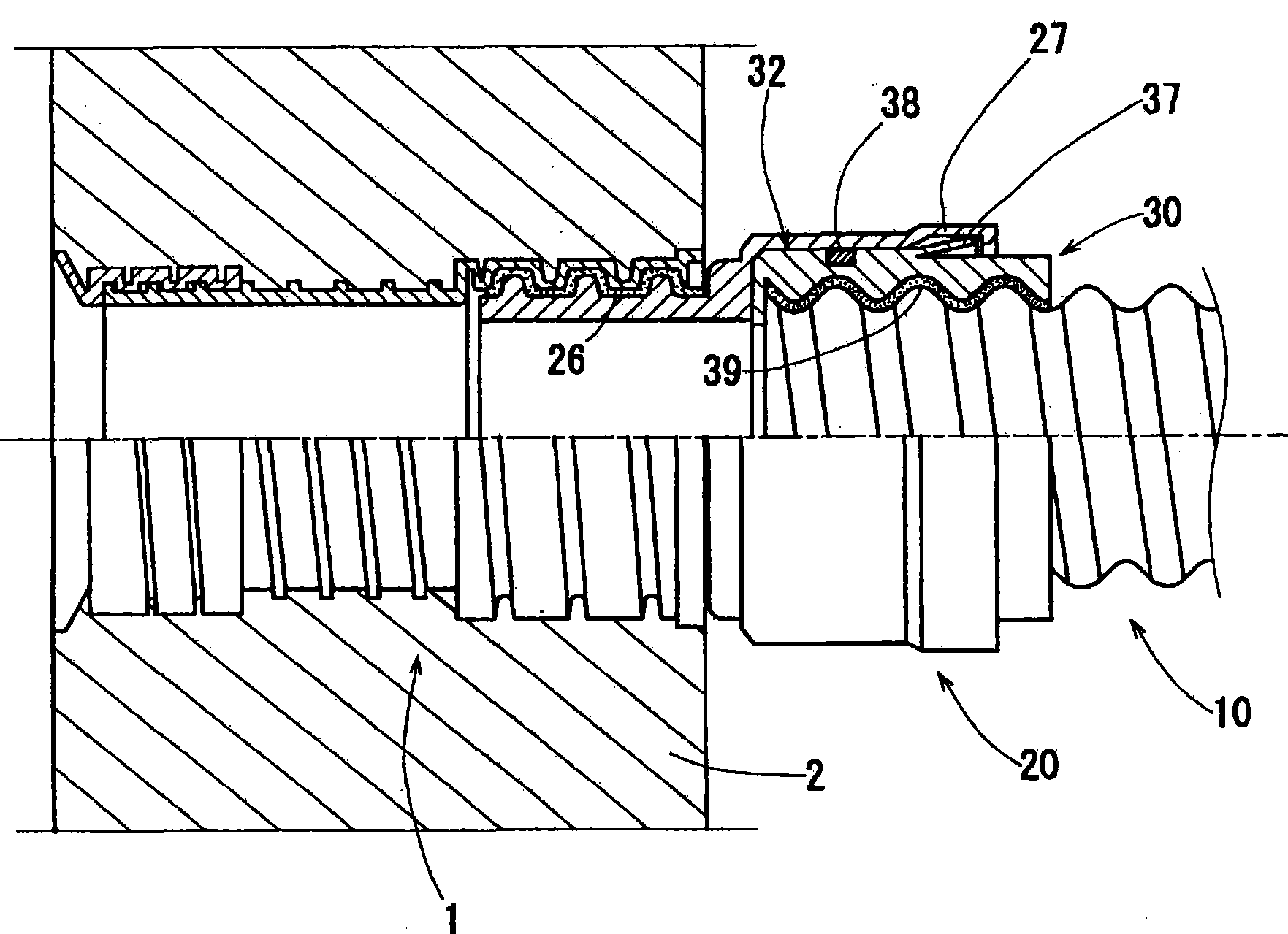 Pipe connection structure