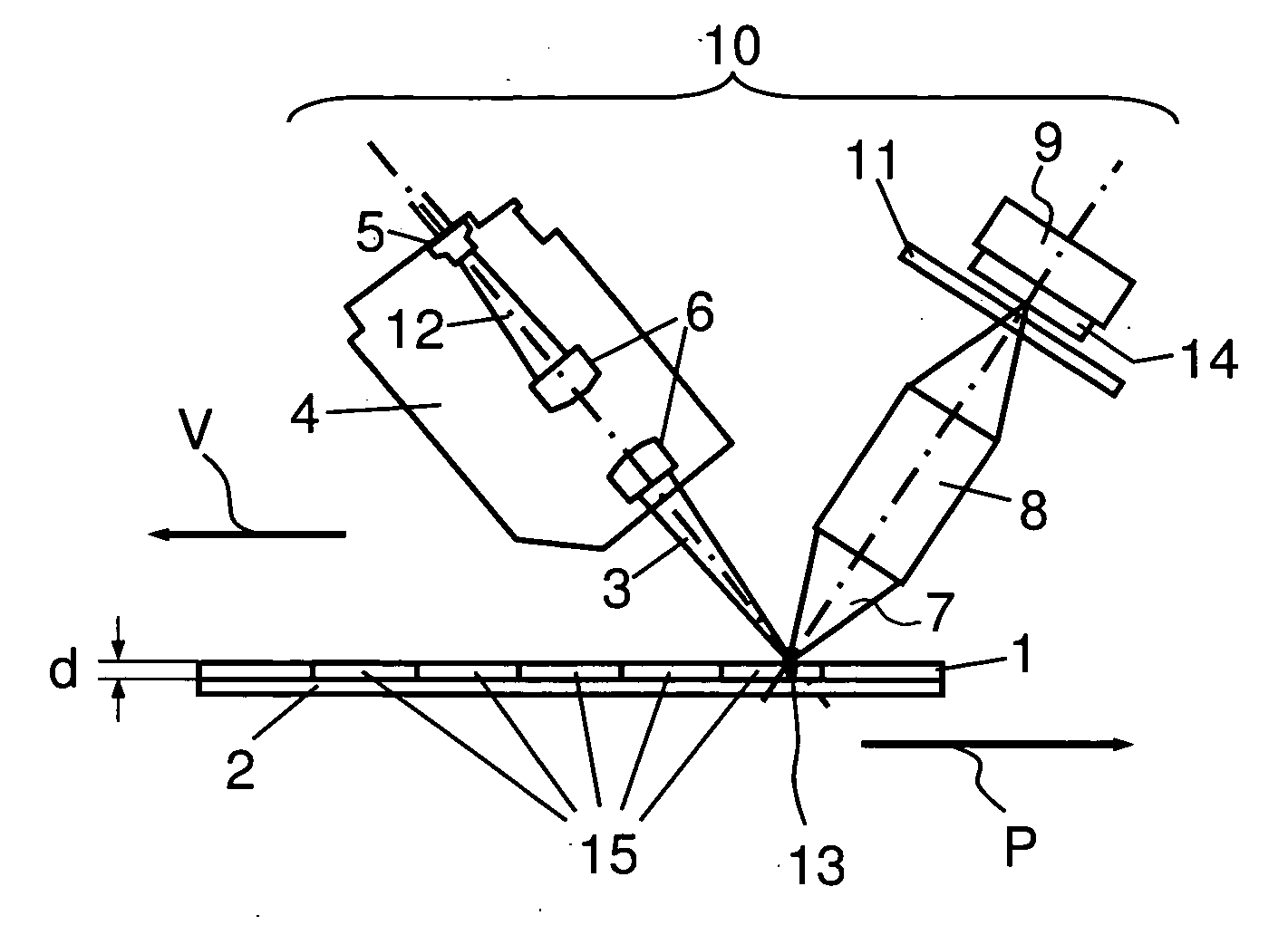 Radiography system and method for recording X-rays in phosphor layers