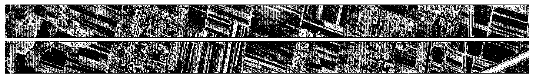 Method for splicing aviation multi-pixel parallel scanning images