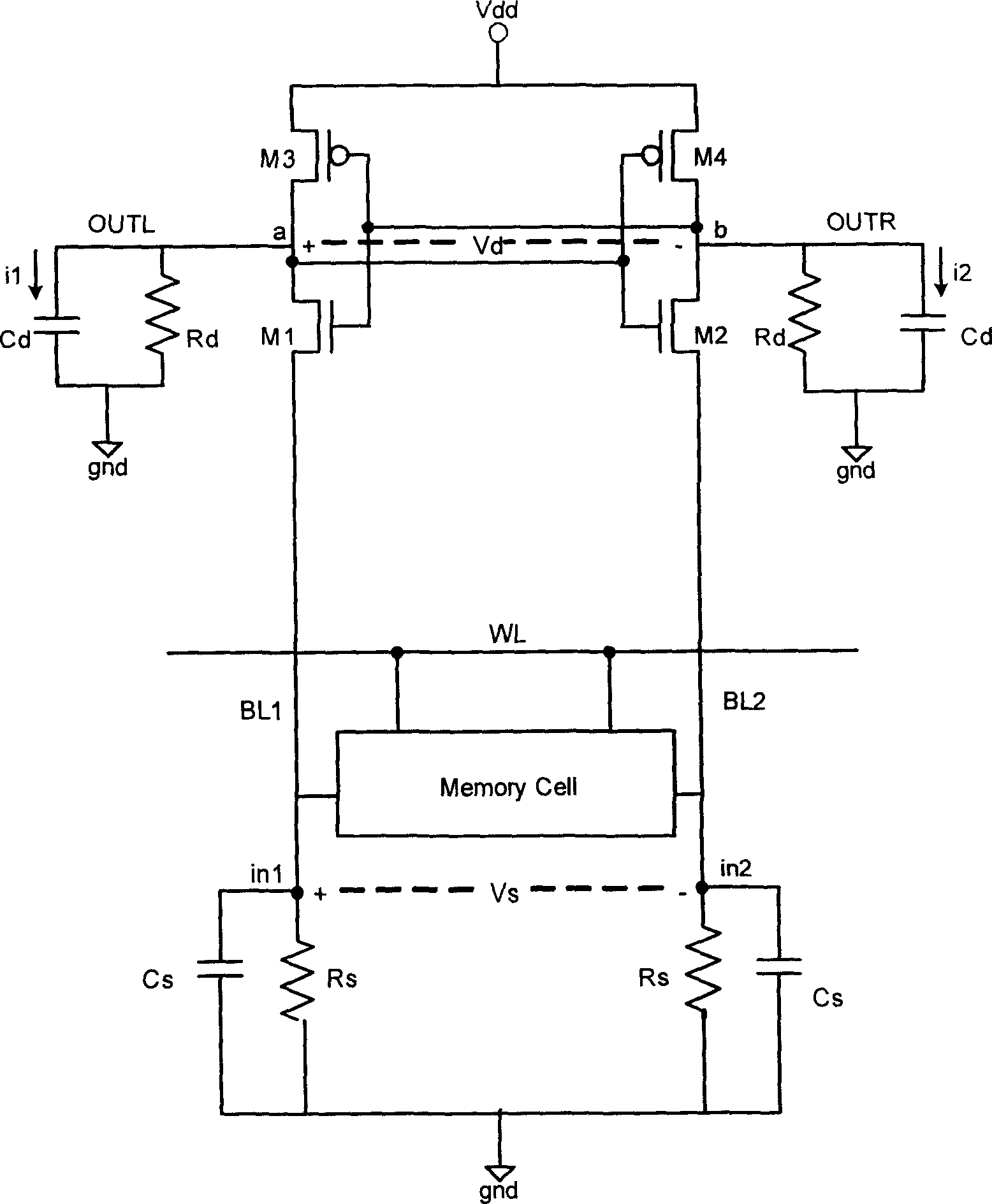 High speed low power consumption current sensitive amplifier