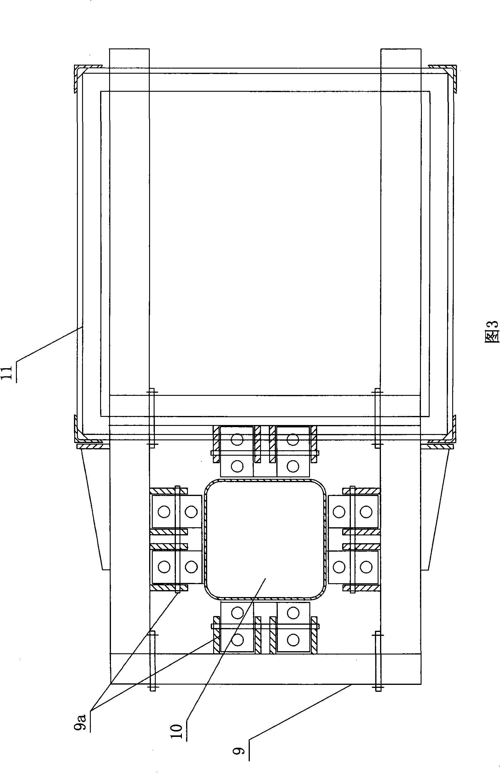 Network frame house cap integral lifting construction method