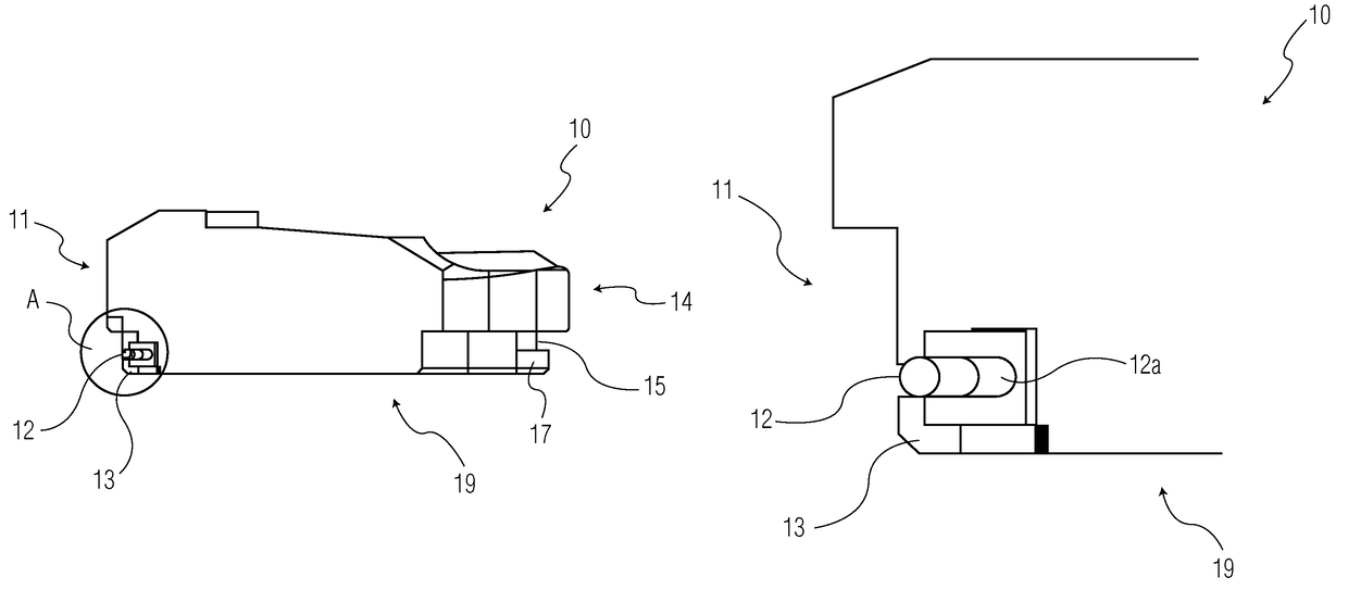 Implant system with polymeric insert and two tray options