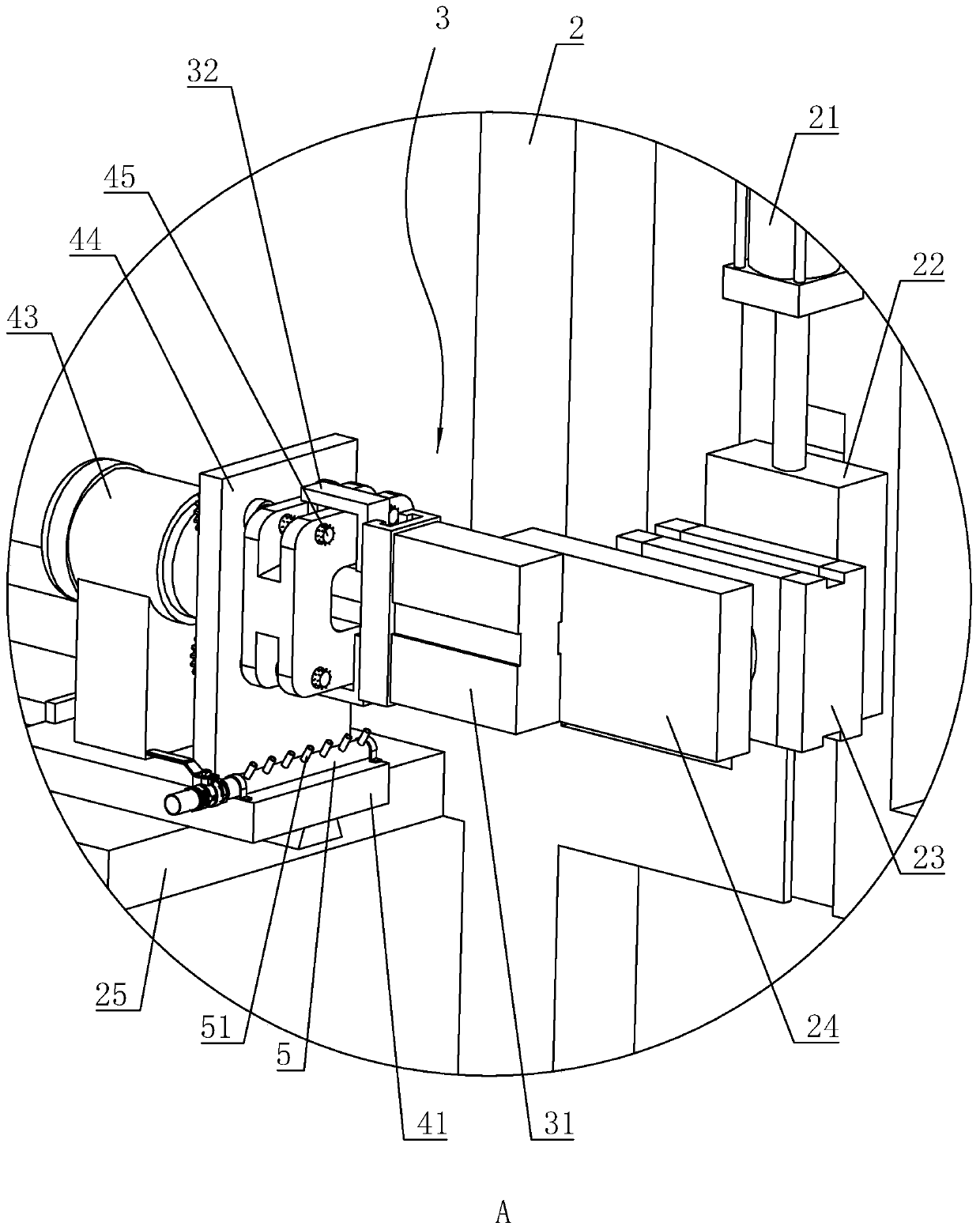 Automobile pull-off block machining process