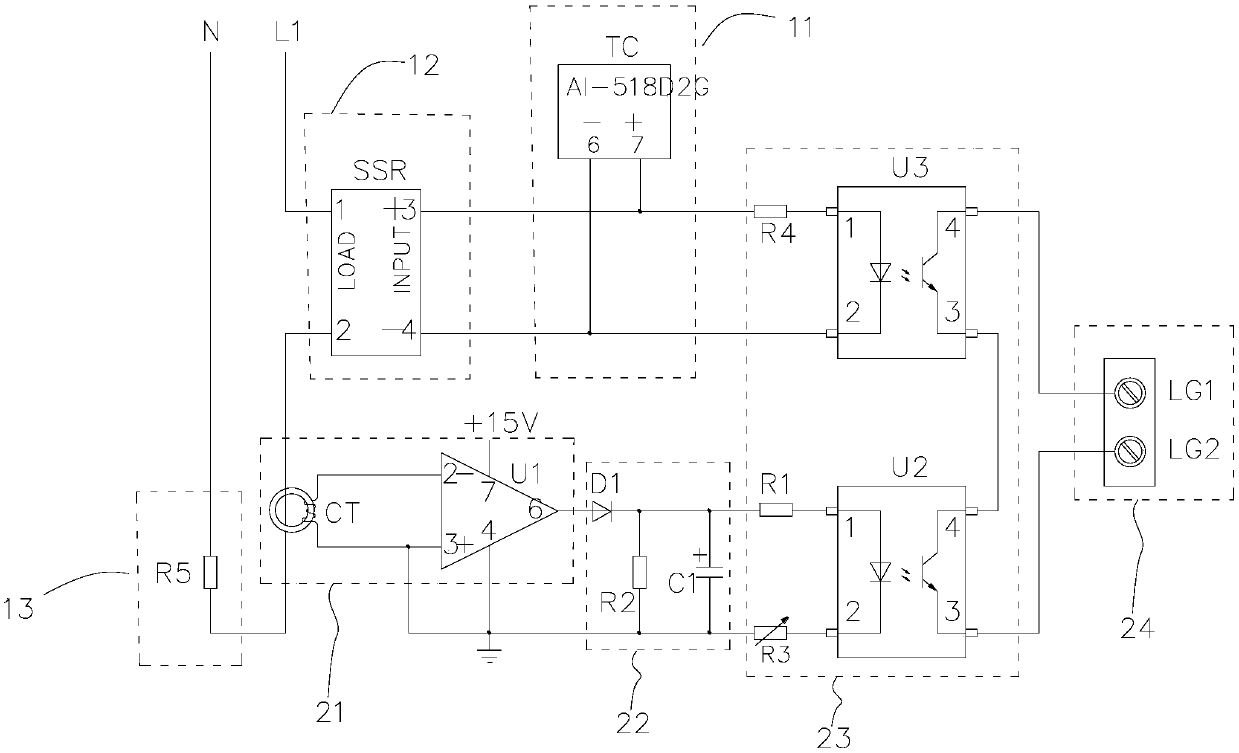 Load circuit and breakage detection method thereof