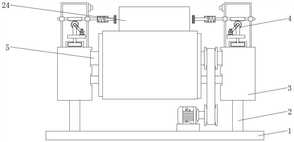 A high-efficiency protection device in the transmission of a mobile water purifier