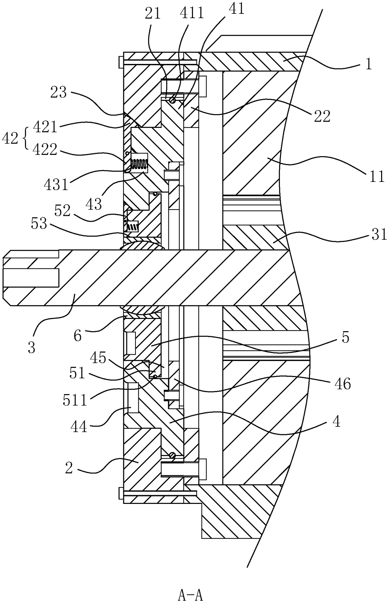 A centering adjustable motor