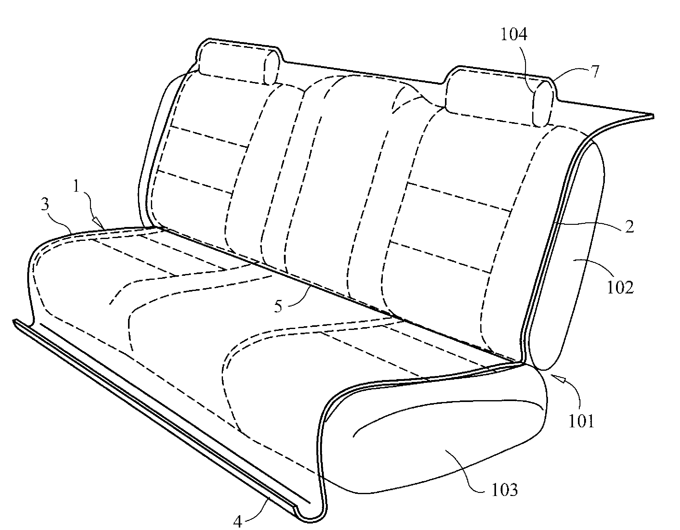 Mat Made of Flexible, Closed-Cell, Expanded Thermoplastic for Protecting a Car Seat from Pets