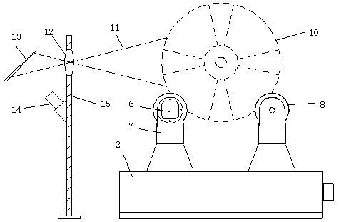 Aluminum alloy hub defect detection device assembly