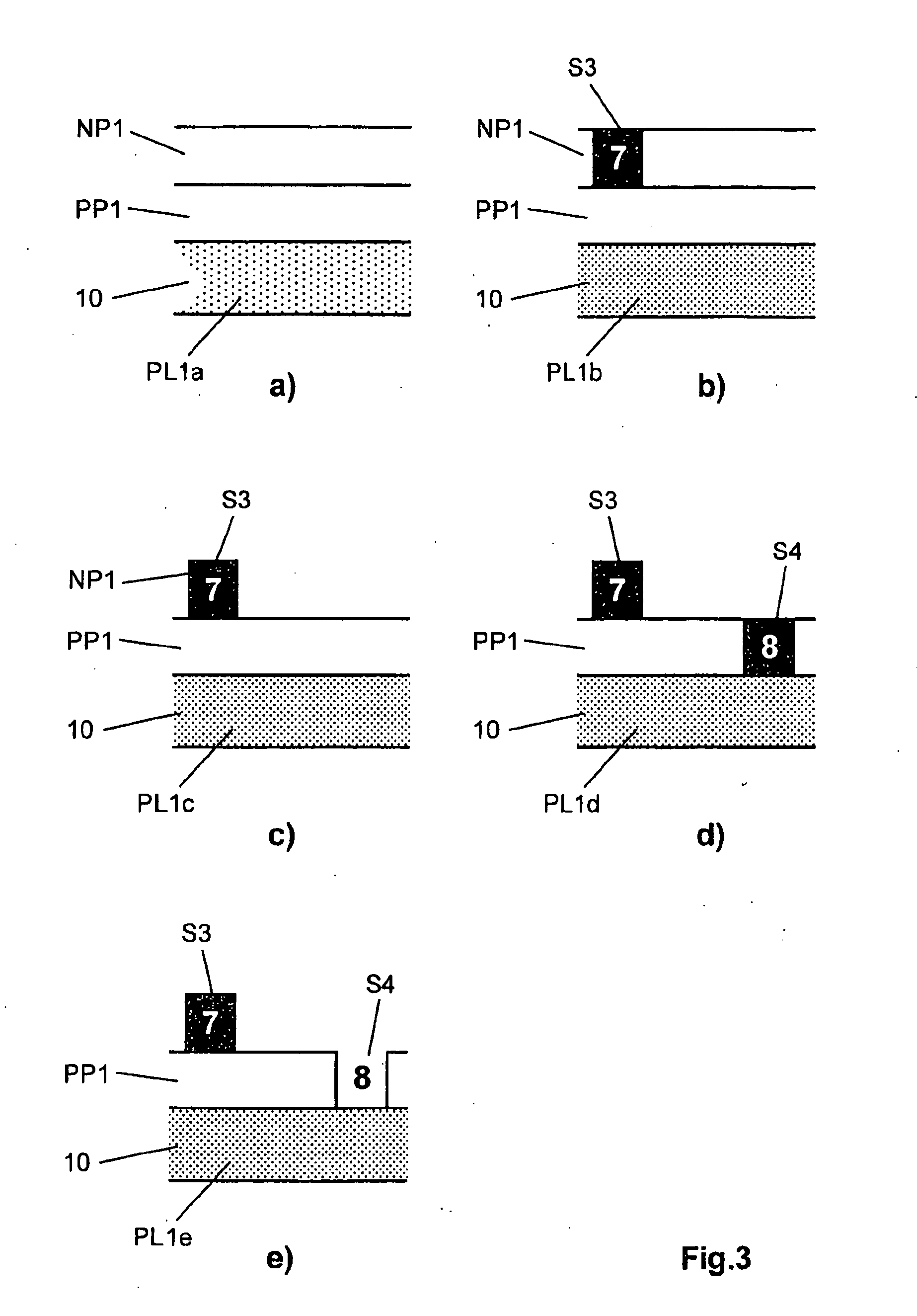 Optical storage medium comprising tracks with positive and negative marks, and stampers and production methods for manufacturing of the optical storage medium