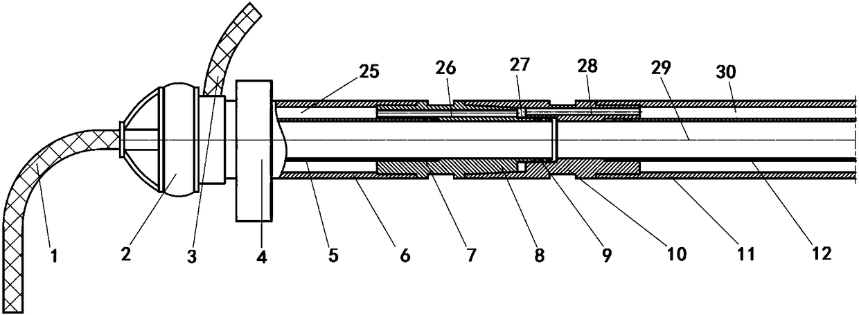 Central slag ejection suction drilling tool for drilling in soft formations and its application method