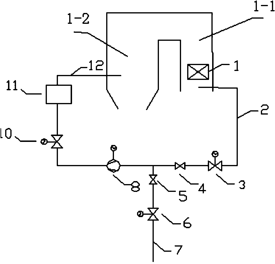 Device and method for reducing discharging of boiler NOx in powder mode