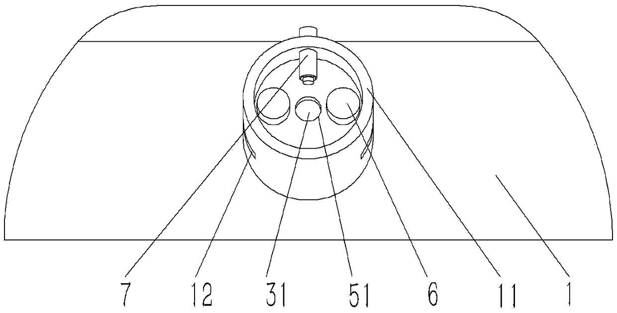 Explosion-proof device on smelting furnace