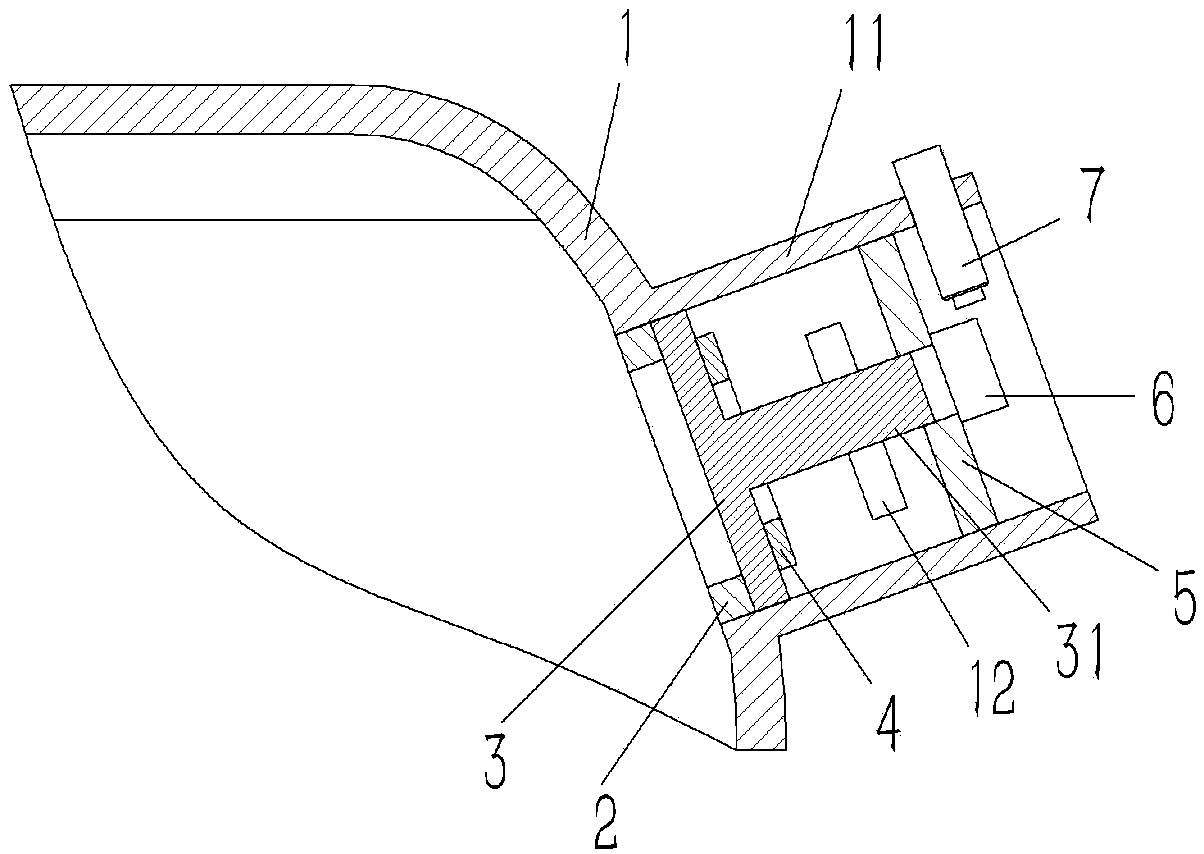 Explosion-proof device on smelting furnace