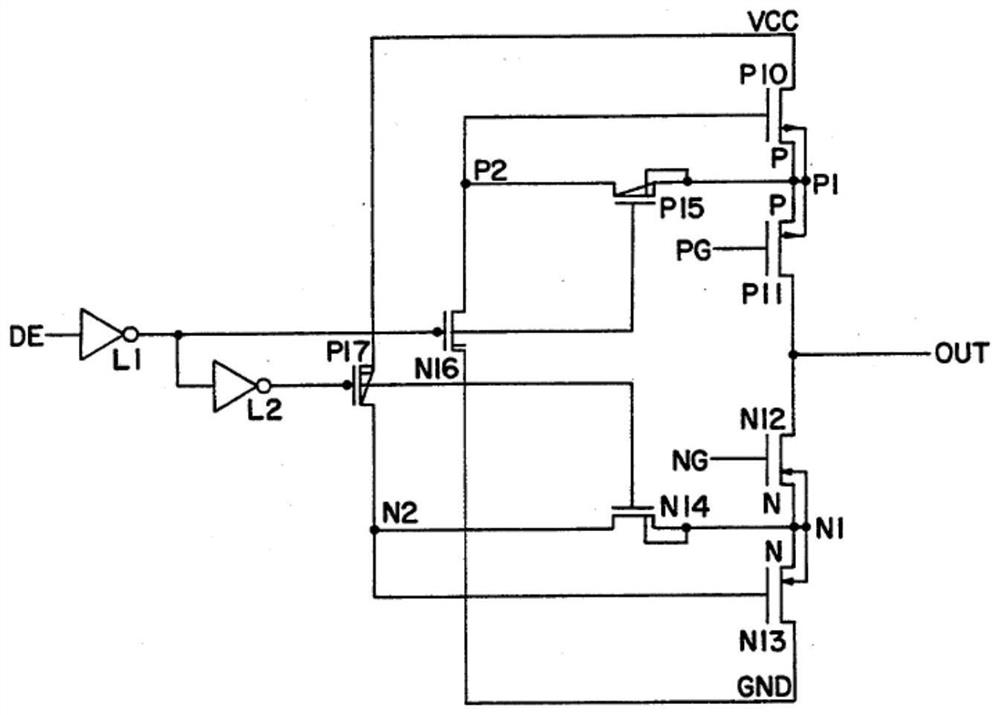 rs485 driver with low bit error rate, low power supply voltage and high esd