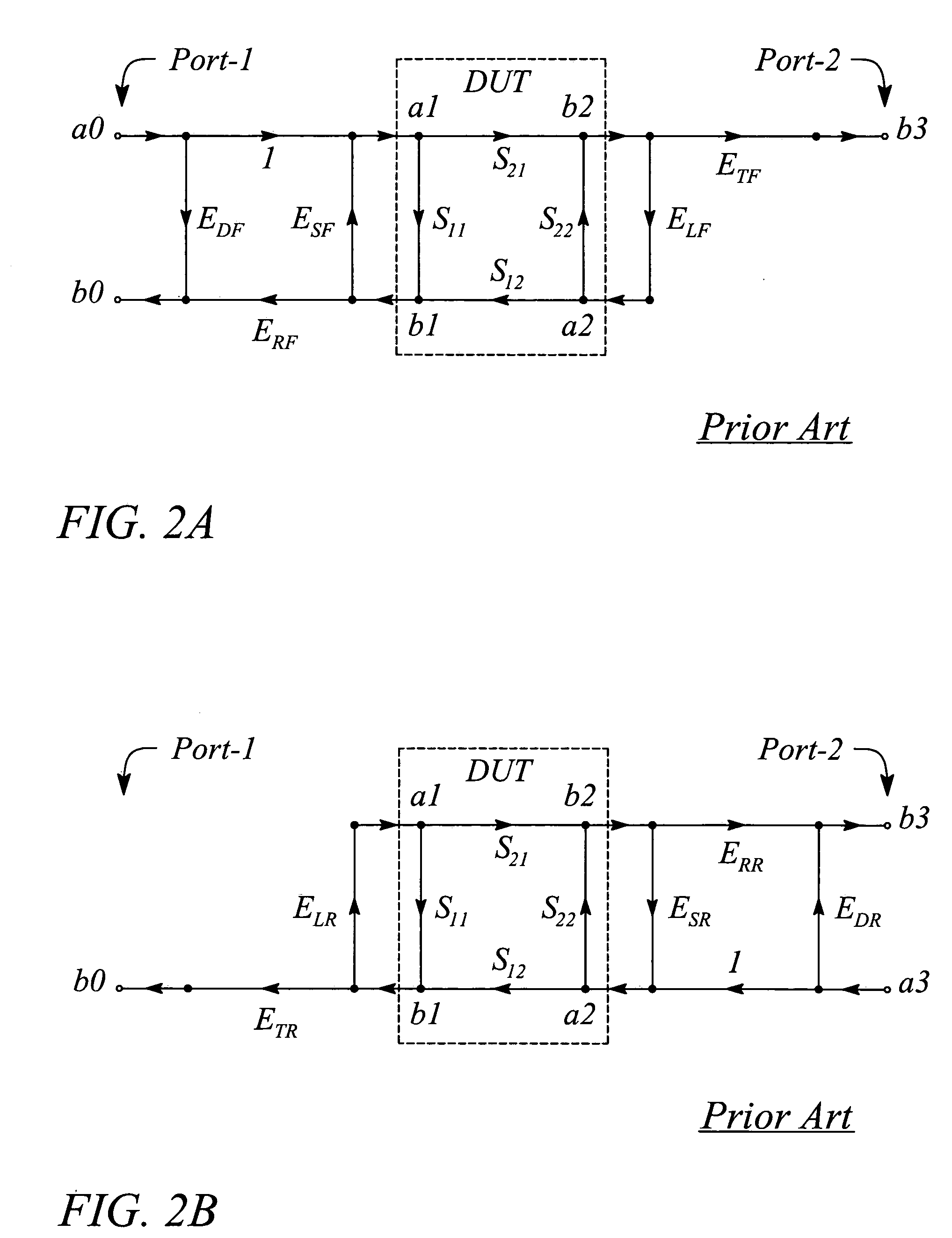 Multiport network analyzer calibration employing reciprocity of a device