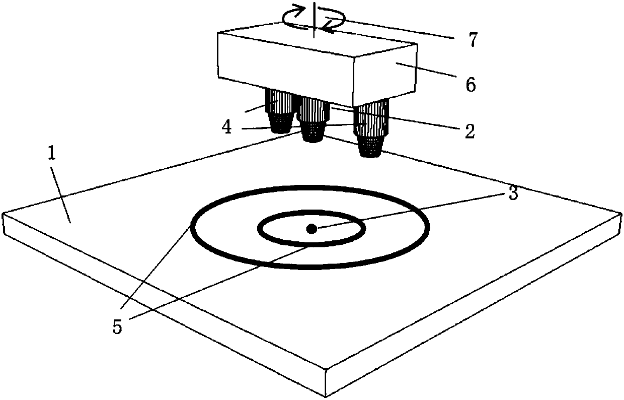 Punctate pattern ink-jet printing system and method