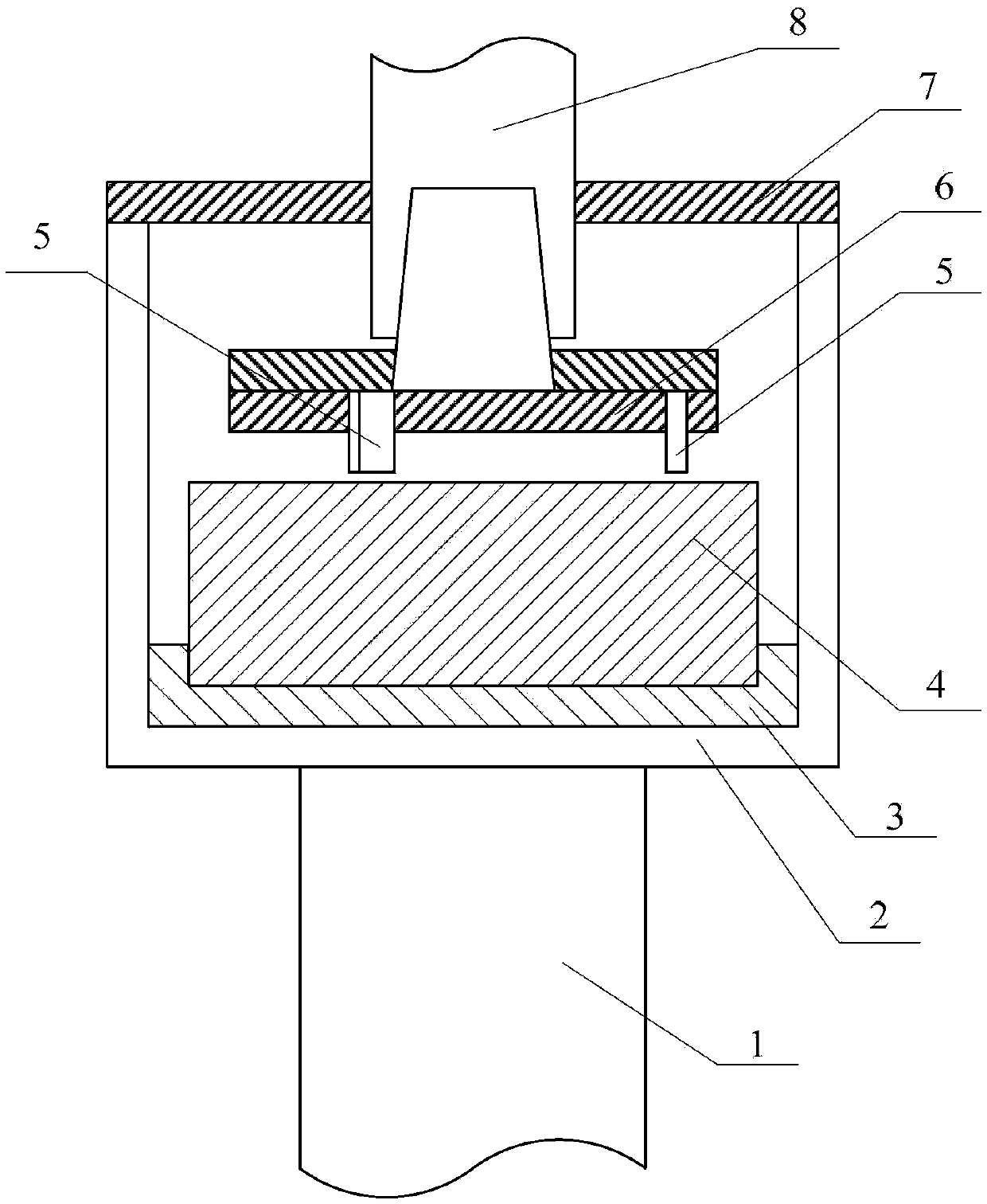 Cutter friction abrasion testing machine for simulating shield construction conditions, testing cutter and testing method